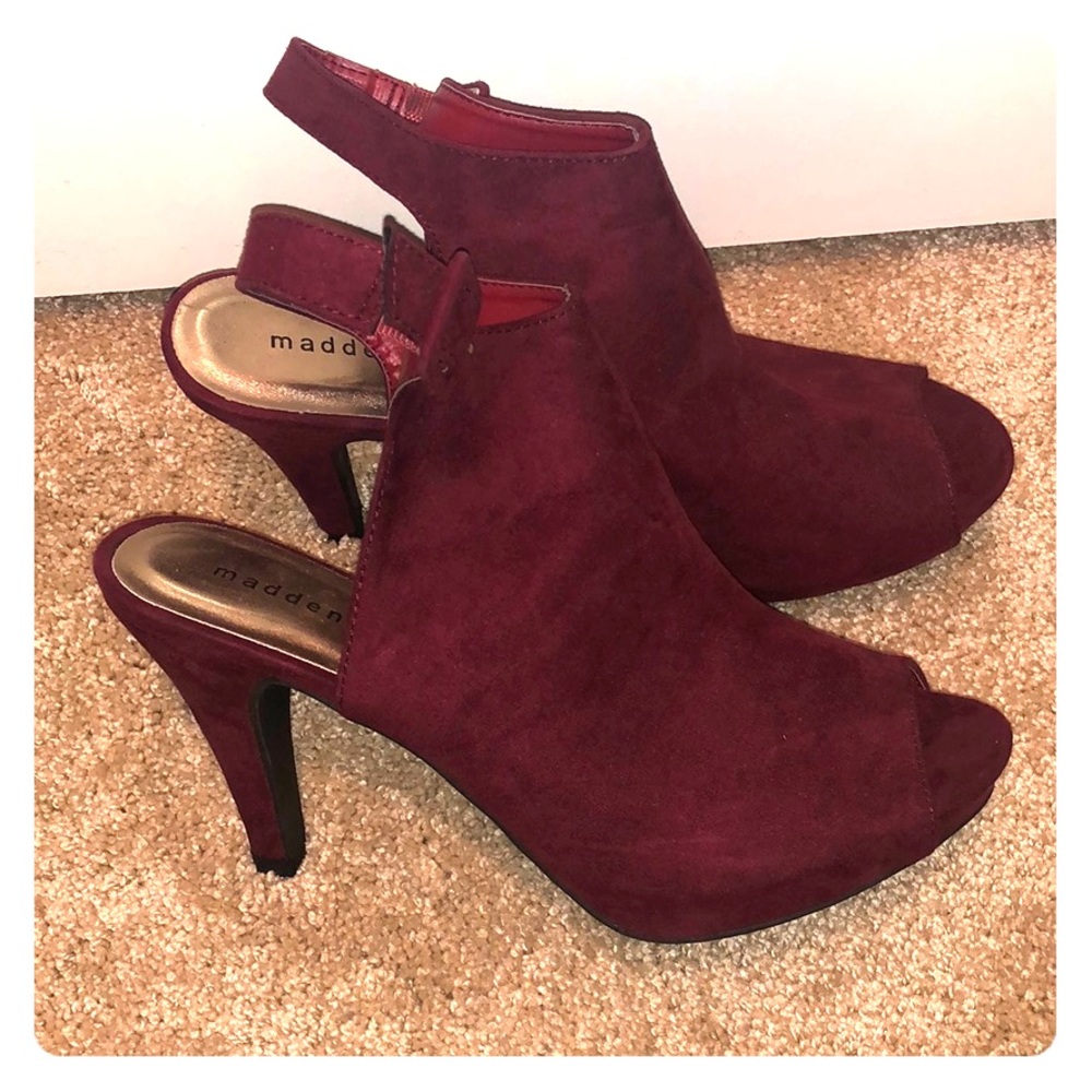 Madden girl maroon heels